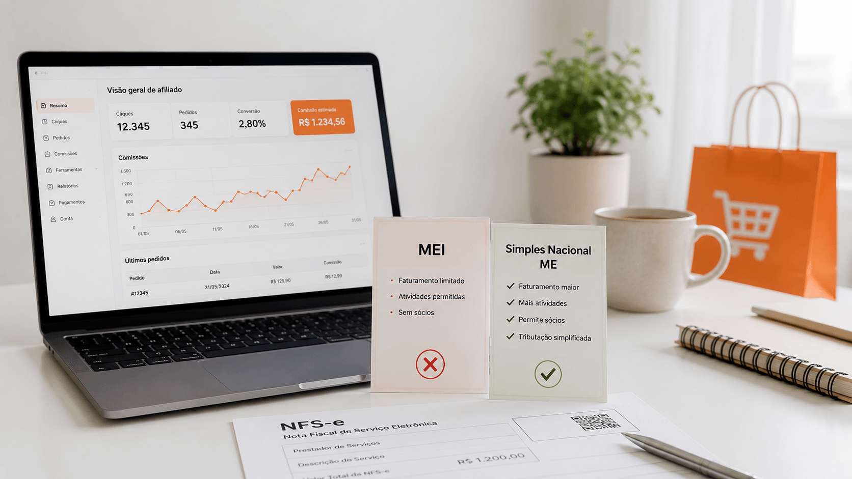 Afiliado Shopee pode ser MEI? Não — e é por isso que o certo é o Simples Nacional